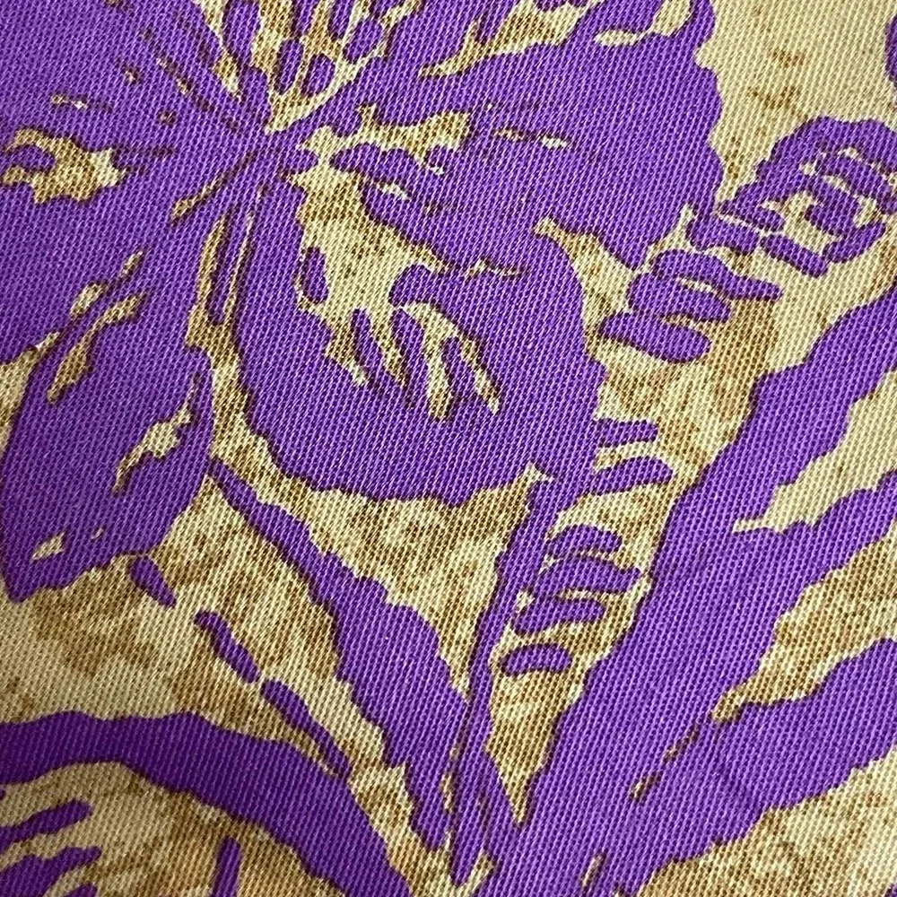 Tommy Bahama Lavender Tan Floral Cotton Tie Men's Necktie 3.25